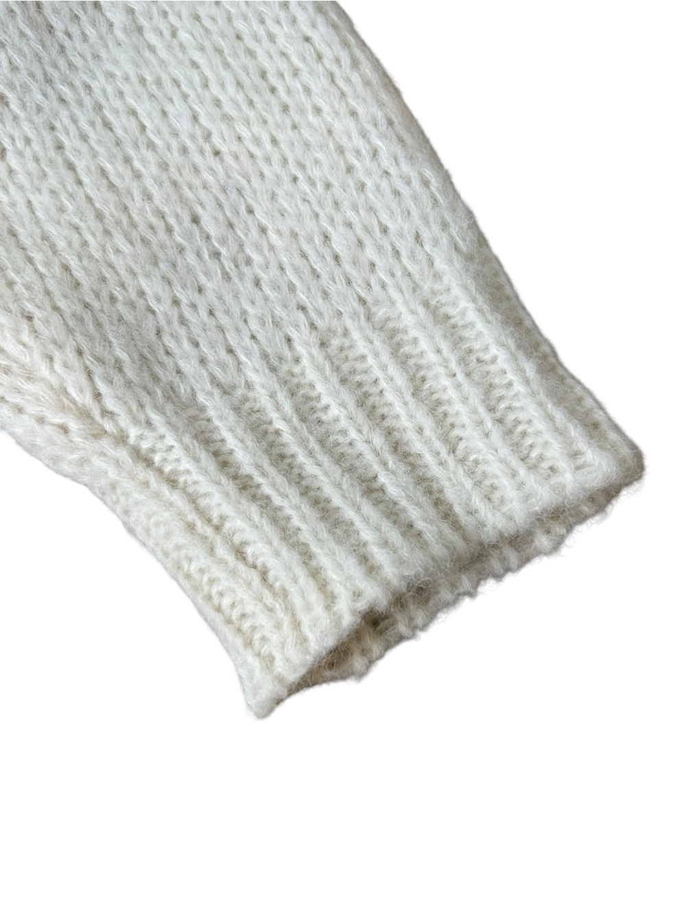 XIRENA Waylon Shawl Collar Fair Isle Alpaca Cardigan Ivory Small - Picture 8 of 12